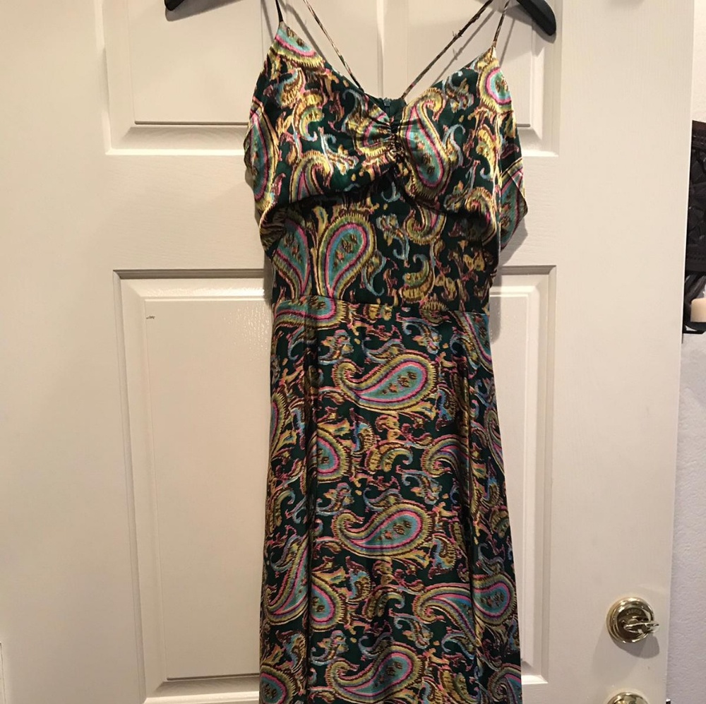 Fun and colorful silk dress